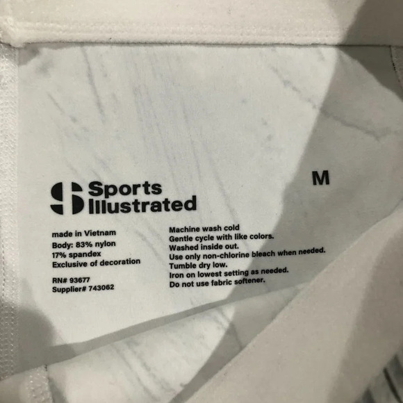 Sports Illustrated Leggings White with Grey size Medium - Picture 3 of 8